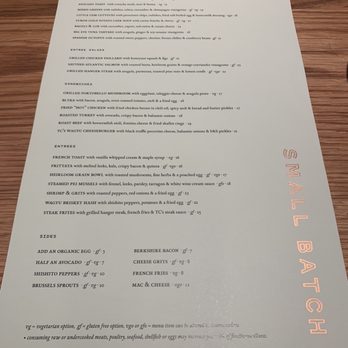 Small Batch - Brunch Menu - New American Near Me - Garden City, New York Small Batch - Brunch Menu - New American Near Me - Garden City, New York
