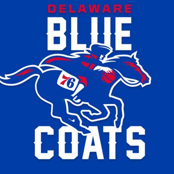 Delaware Blue Coats - Delaware Blue Coats logo. NBA G League affiliate of the Philadelphia 76ers. - Professional Sports Teams Near Me Delaware Blue Coats - Delaware Blue Coats logo. NBA G League affiliate of the Philadelphia 76ers. - Professional Sports Teams Near Me