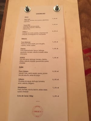 Menu photo 2 Oskar's Madrid, M