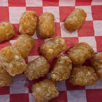 Big Jim's Drive In - I paid extra to upgrade to tots. The bag was half empty. 14 tots....that's all they gave me. - Burgers Near Me - Hood River, Oregon