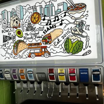 Chi'Lantro BBQ - Heights - Fountain drinks options. - Korean Near Me - Houston, Texas