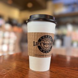 Life's A Grind Coffee House - Chai Latte with Almond Milk and Vanilla.