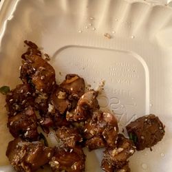 Hawaiian Bros - I now know why the parking lot is always empty.  A starving dog couldn't chew this Honolulu "chicken."  NEVER GOING BACK.  Gag!