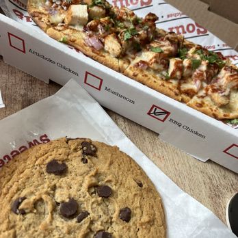 Sourdough & Co. - Bbq chicken flat bread pizza - Soup Near Me - Mountain View, California Sourdough & Co. - Bbq chicken flat bread pizza - Soup Near Me - Mountain View, California