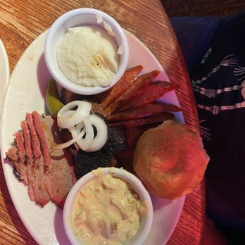 Bone Daddy's - 3 Meat Smokehouse BBQ Platter - Barbeque Near Me - Arlington, Texas Bone Daddy's - 3 Meat Smokehouse BBQ Platter - Barbeque Near Me - Arlington, Texas