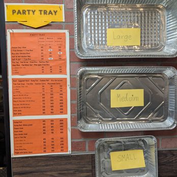 Red Chicken Thai - Party Tray Menu 12/2024 - Thai Near Me - San Gabriel, California