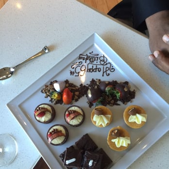 Azurea - Truffles, chocolate covered strawberry, vanilla mousse, fudge brownie with chocolate chunks and pumpkin something... - New American Near Me - Atlantic Beach, Florida