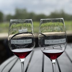 Dry Comal Creek Vineyards - Glasses of red