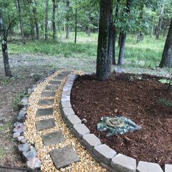 Felipe and Pancho’s landscaping and irrigation services - Retainer wall flower bed plus walkway