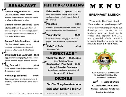 Menu photo 4 Farm Stand In the Gorge Hood River, OR