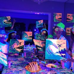 Paint and Glow By Davina - Celebrate your birthday with a Paint and Glow party. Text Davina to book today 619-944-1431 Cheers everyone!