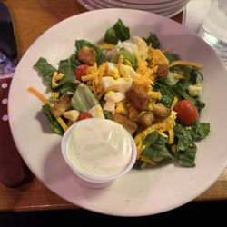 Texas Roadhouse - House salad with ranch dressing