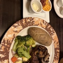 Silver Fox Restaurant - The Baseball Sirloin, Bacon Wrapped!!!