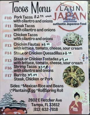 Menu photo 1 Latin Japan 2 Tampa, FL Menu photo 1 Latin Japan 2 Tampa, FL
