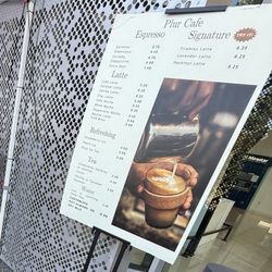 Plur Cafe - Menu as of August 2025