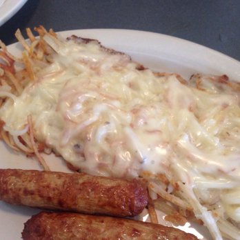 The Junction Kitchen - Turkey sausage and Hash-browns with cheese - Breakfast & Brunch Near Me - North Charleston, South Carolina The Junction Kitchen - Turkey sausage and Hash-browns with cheese - Breakfast & Brunch Near Me - North Charleston, South Carolina
