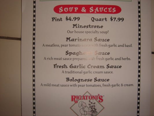 Menu photo 7 Rigatoni's Restaurant Castro Valley, CA