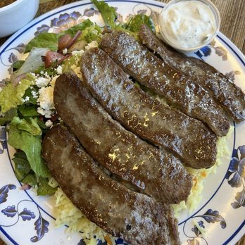 Wally's Cafe - Lamb and beef Gyros Plate - Mediterranean Near Me - Rocklin, California