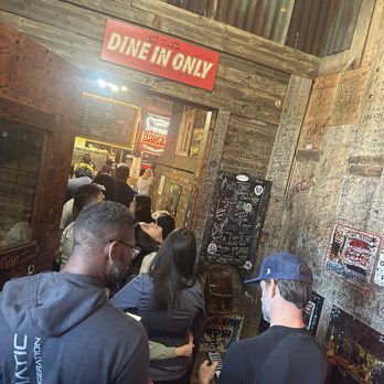 Hutchins BBQ - A line already forming at 11:00 - Barbeque Near Me - Frisco, Texas