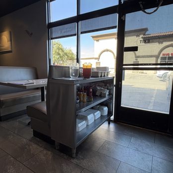 Peg's Glorified Ham n Eggs - Condiments area - Breakfast & Brunch Near Me - Henderson, Nevada Peg's Glorified Ham n Eggs - Condiments area - Breakfast & Brunch Near Me - Henderson, Nevada