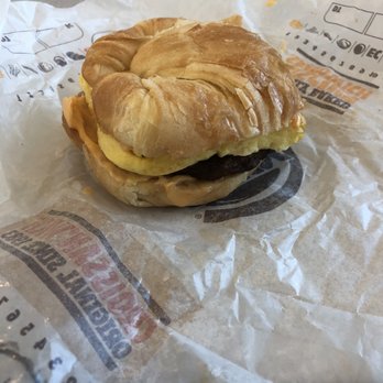 Burger King - Bacon sausage and egg croissant - Burgers Near Me - West Unity, Ohio
