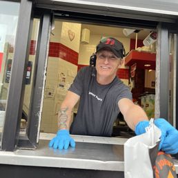 Ted.... A smiling face delivering my food! Ted.... A smiling face delivering my food!