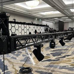 Dax Entertainment - Setting up for a large team building event in San Diego!