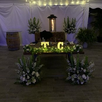 The Potted Geranium Florist - Reception decor, for a bride that wanted minimal colors and flowers. - Florists Near Me - East Hanover, New Jersey The Potted Geranium Florist - Reception decor, for a bride that wanted minimal colors and flowers. - Florists Near Me - East Hanover, New Jersey