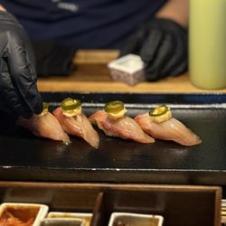 Yuzu Omakase - Yellow tail with jalapeño