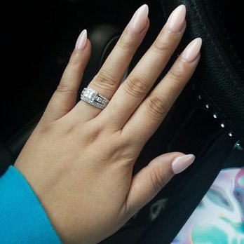 Solar Nails - Almond shaped powder color nails done by Kim the manager. - Nail Salons Near Me - Houston, Texas Solar Nails - Almond shaped powder color nails done by Kim the manager. - Nail Salons Near Me - Houston, Texas