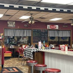 Inside of diner