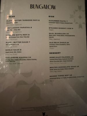 Menu photo 2 Bungalow New York, NY