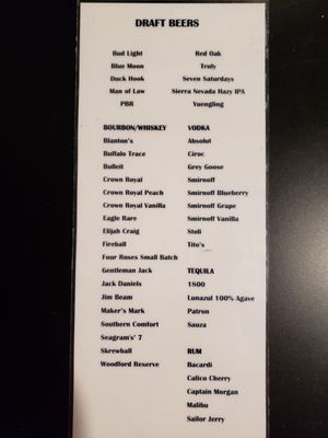 Menu photo 3 715 Bar & Grill Southern Pines, NC