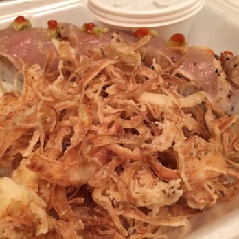 Sake Sushi & Grill - Crunch onion albacore - Sushi Bars Near Me - Placentia, California Sake Sushi & Grill - Crunch onion albacore - Sushi Bars Near Me - Placentia, California