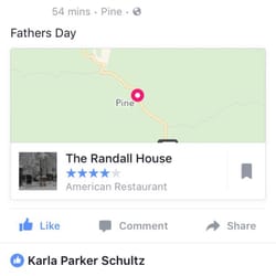 La Casa Randall - I snapped the screen shot when our food finally came. Notice how long we had to wait.
