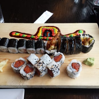 Rock Wrap & Roll - Shrimp tempura, spicy tuna, and negi hamachi. Very tasty. - Thai Near Me - Chicago, Illinois Rock Wrap & Roll - Shrimp tempura, spicy tuna, and negi hamachi. Very tasty. - Thai Near Me - Chicago, Illinois