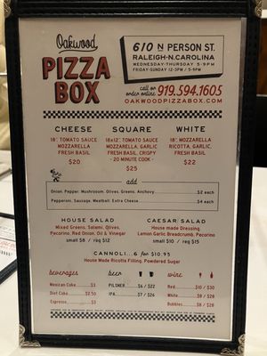 Oakwood Pizza Box by null