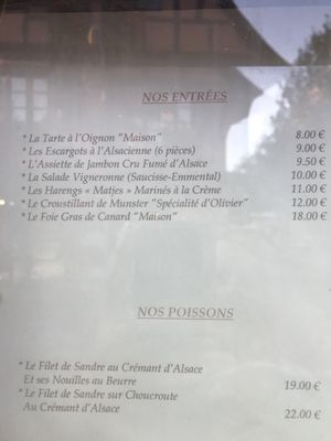 Menu photo 2 Auberge des Trois Châteaux Eguisheim, 68