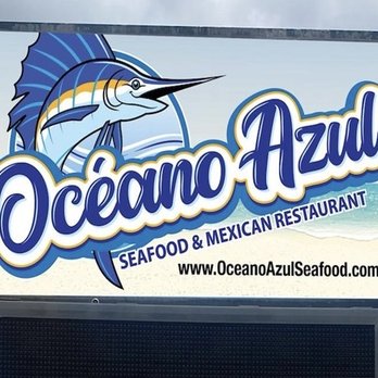 Mariscos Oceano Azul - the sign for the restaurant - Seafood Near Me - Stickney, Illinois Mariscos Oceano Azul - the sign for the restaurant - Seafood Near Me - Stickney, Illinois