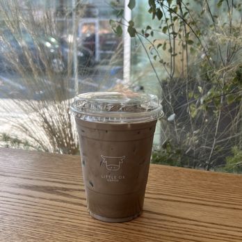 Little Ox Coffee - Hojicha latte - Coffee & Tea Near Me - Fullerton, California Little Ox Coffee - Hojicha latte - Coffee & Tea Near Me - Fullerton, California