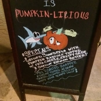 Bonefish Grill - Pumpkin season - Seafood Near Me - Plantation, Florida