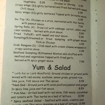 Erawan Thai - Menu for dinner and lunch - Thai Near Me - Cedar City, Utah