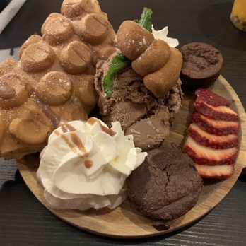 Poop Cafe - Nutella waffle. - Desserts Near Me - Toronto, Ontario