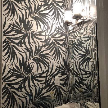 Up Against The Wall - Powder room sink - Wallpapering Near Me Up Against The Wall - Powder room sink - Wallpapering Near Me