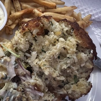 Silver Diner - $22 Fried ball of breadcrumbs and crab shells - Diners Near Me - Reston, Virginia Silver Diner - $22 Fried ball of breadcrumbs and crab shells - Diners Near Me - Reston, Virginia