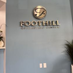 Foothill Optometric Center - Waiting area sign