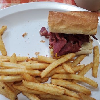 Kozy Kitchen - Half of a small Pastrami sub (toasted) - Breakfast & Brunch Near Me - Attleboro, Massachusetts