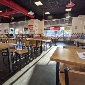 Five Guys - Inside. Dining room. - Burgers Near Me - Durham, North Carolina