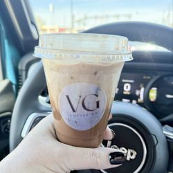 Victory Gardens Coffee - Iced mocha with cold foam