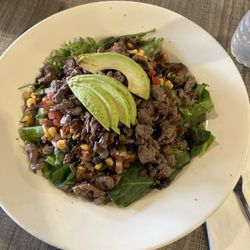 Kale Lai "Kale Kai Salad" with steak